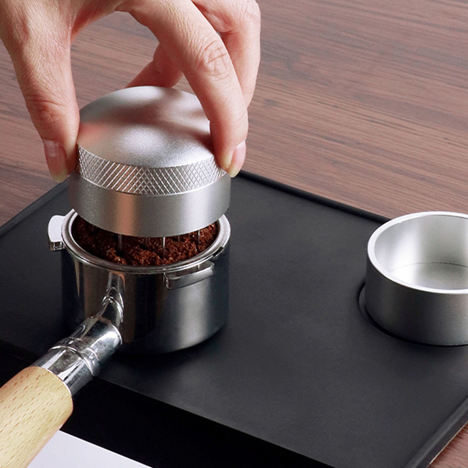 Coffee Distribution Tool - Distribuidor de Café de Acero Inoxidable