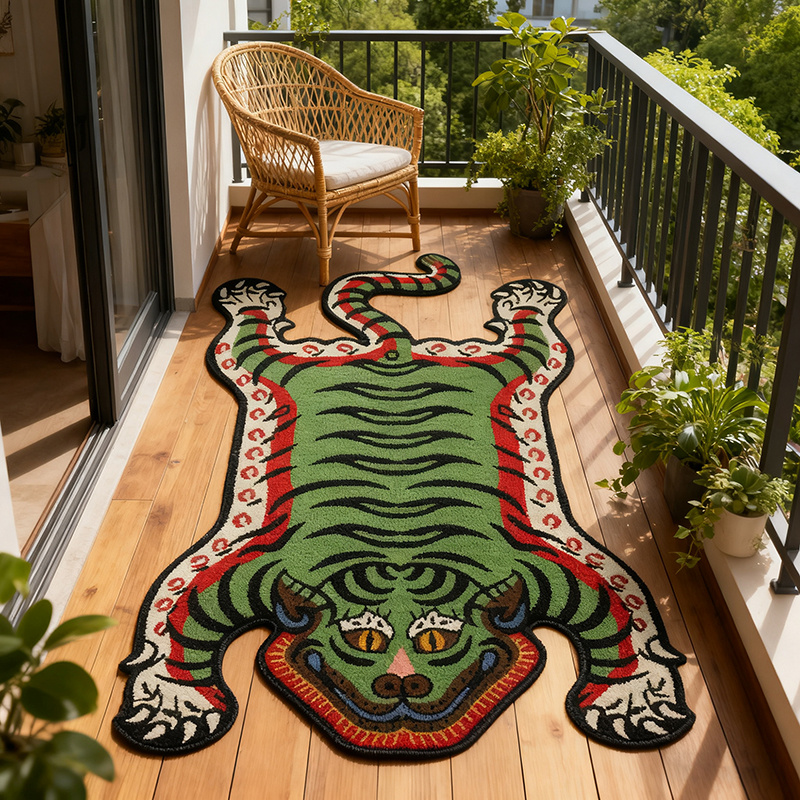 Alfombra con patrón de tigre V - Coffee Equipment At Home reseña y precio