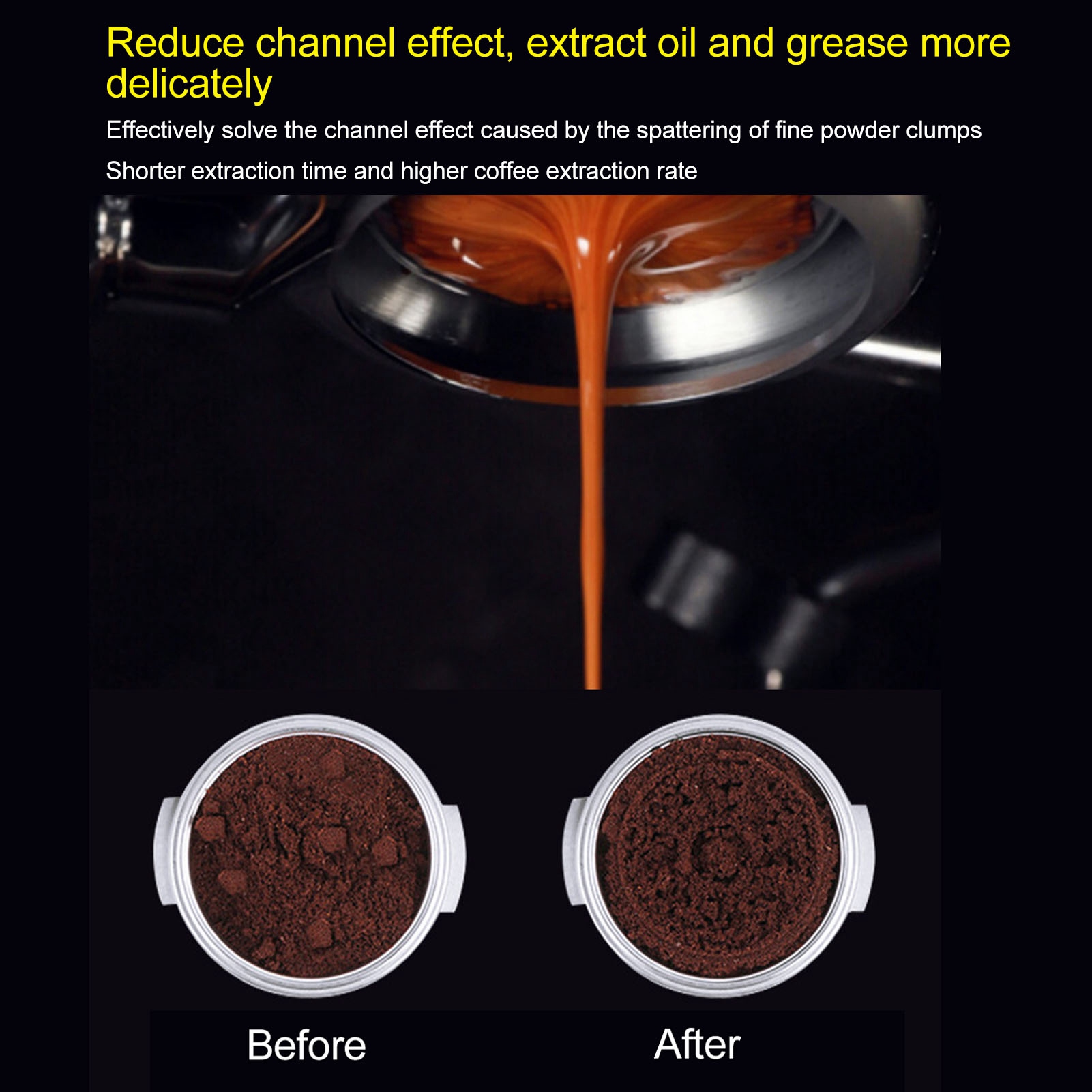 Distribuidor de Café de Acero  - Coffee Distribution Tool reseña y precio