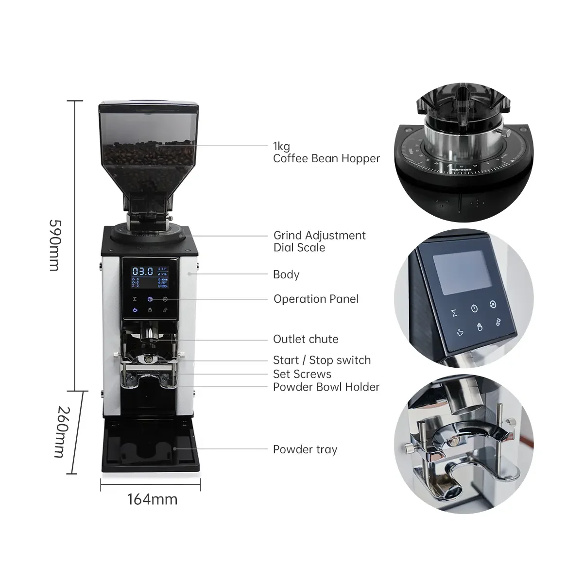 Molinillo Eléctrico Profesiona - Coffee Quality Control reseña y precio
